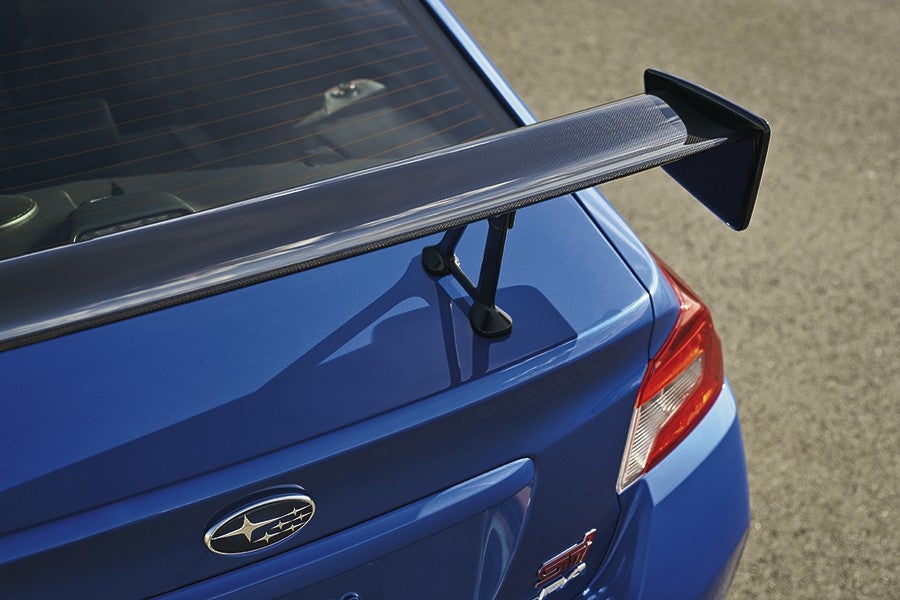 Detalle del spoiler del STi Type RA