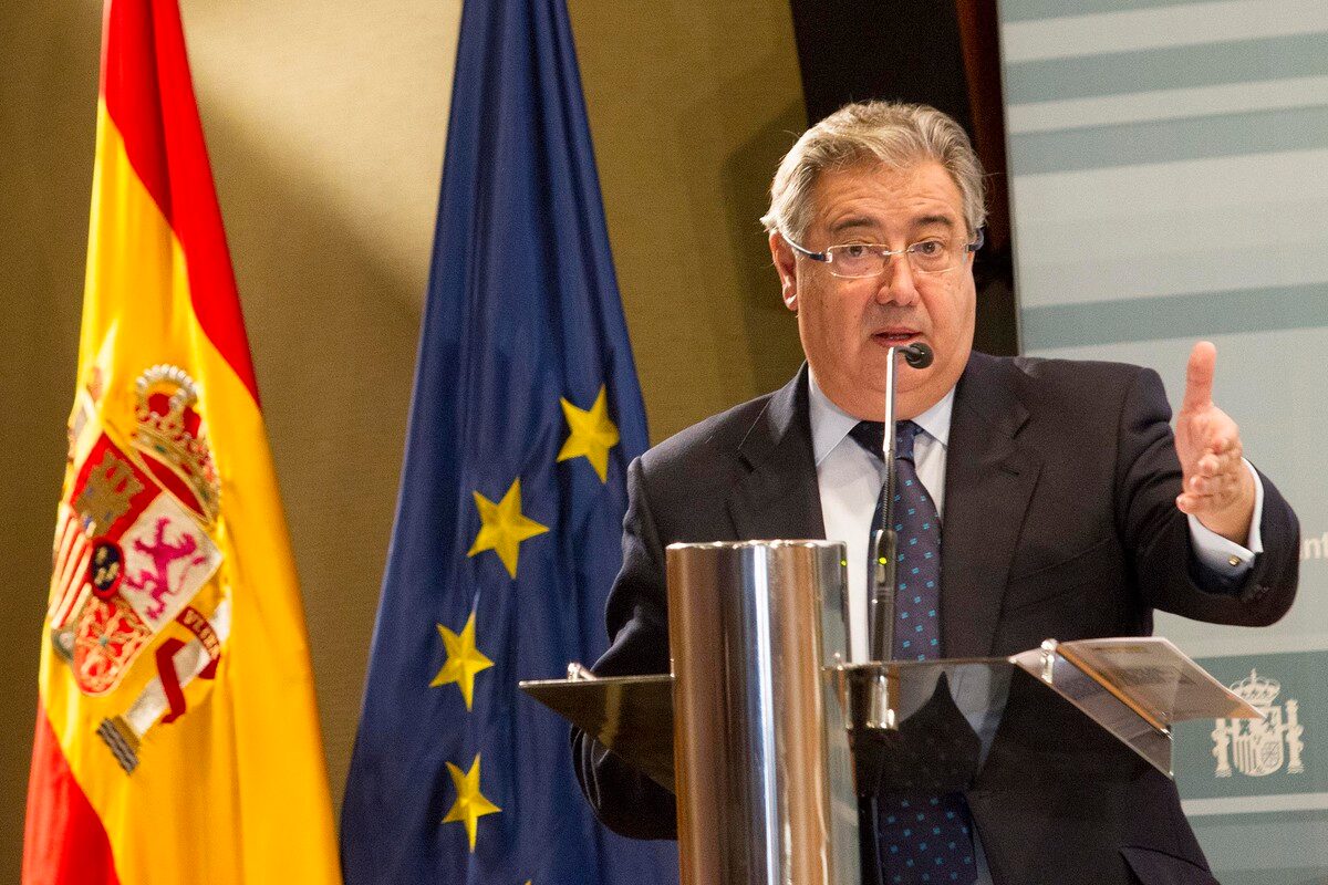 El ministro del Interior, Juan Ignacio Zoido, durante la presentación de la nueva campaña.