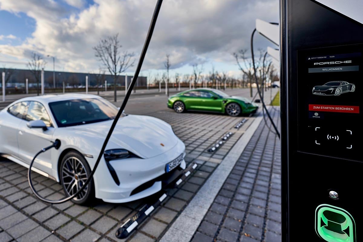 Estación de recarga de Porsche