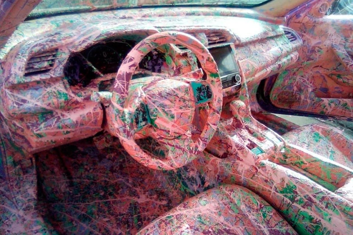 Honda Civic «pesadilla multicolor»