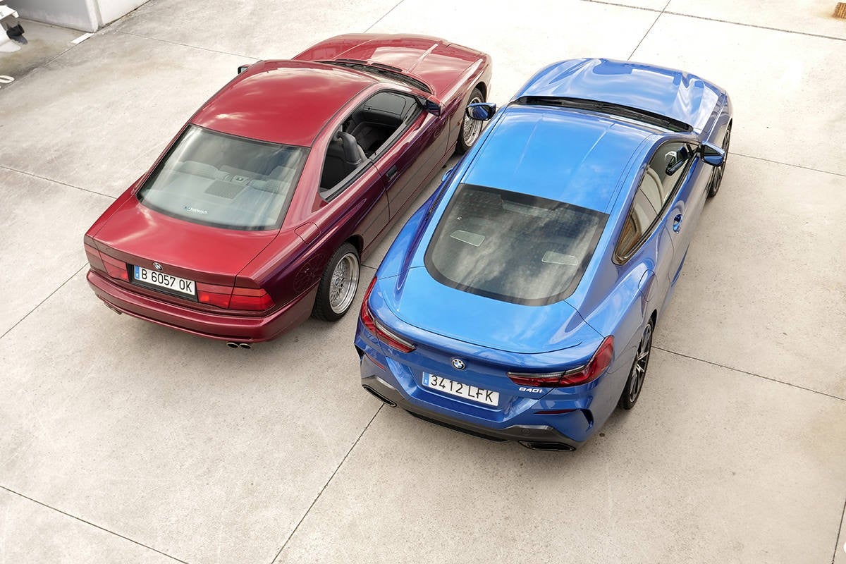 Dos generaciones de BMW 840i juntas.
