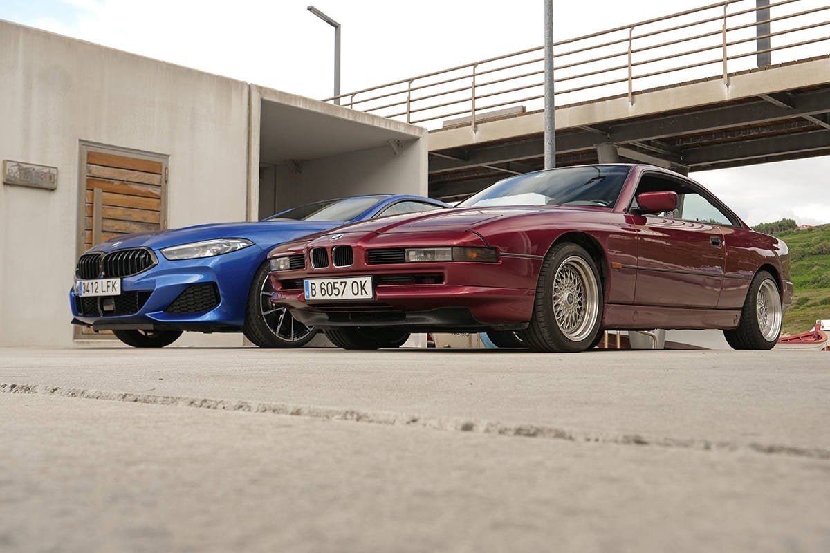 El frontal del E31 era mucho más sutil y elegante.
