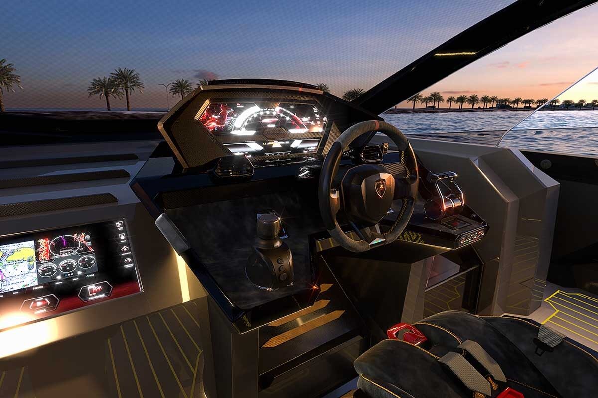 Interior del Tecnomar for Lamborghini 63.