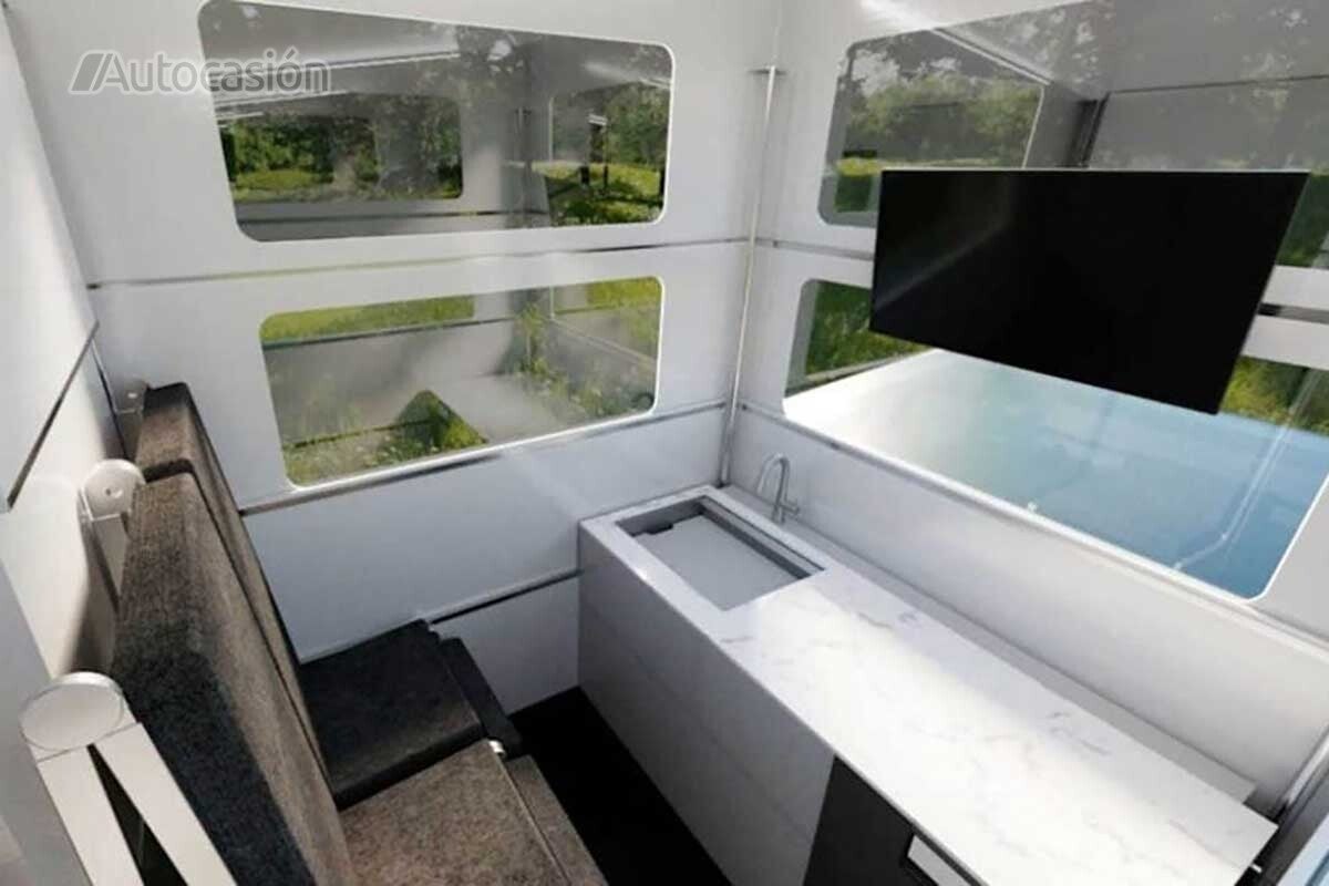 Interior del Tesla Cybertruck por CyberLandr