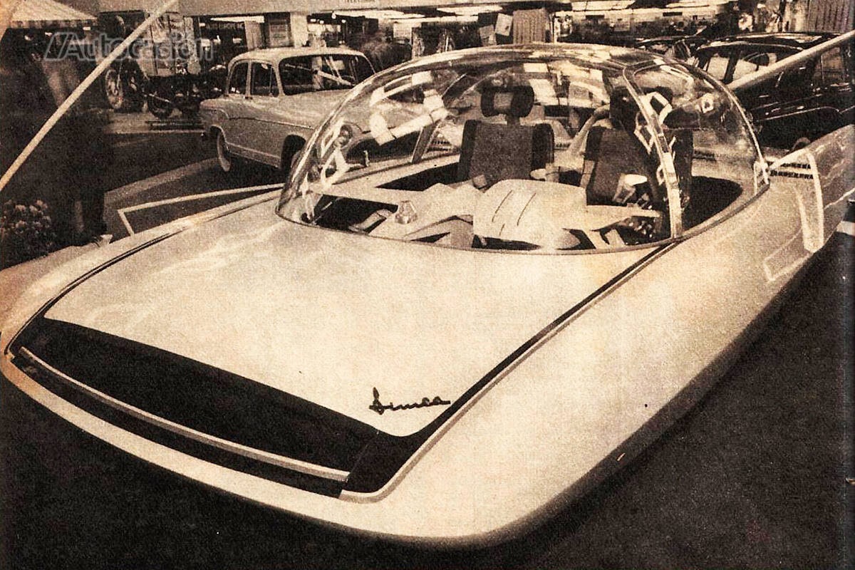 El Fulgur fue un concept car muy llamativo y con detalles típicos de las ideas futuristas de la época.