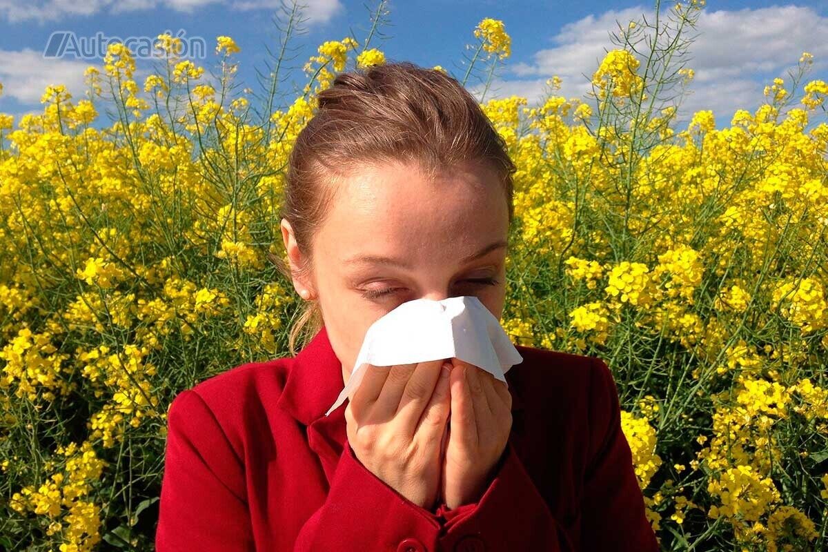 Una persona con alergia