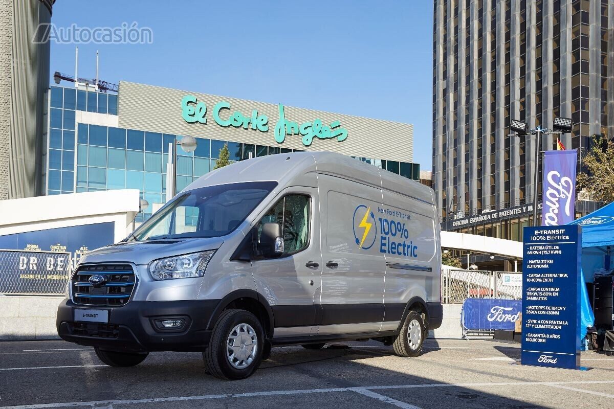 La Ford E-Transit eléctrica llega a Madrid antes de su estreno