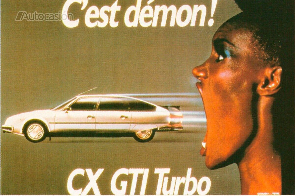 La publicidad del GTi Turbo con Grace Jones fue muy controvertida.