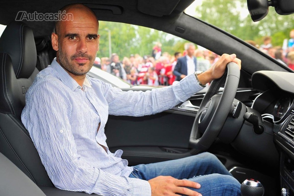 What cars has Pep Guardiola driven in recent years?