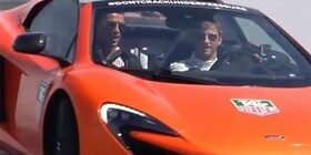 Cristiano Ronaldo y Jenson Button se divierten en el Circuito del Jarama