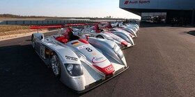 Audi reúne a sus coches campeones de las 24 horas de Le Mans