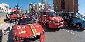 Con Skoda, en la Vuelta Ciclista a España