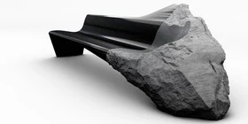 Onyx, el sofá de fibra de carbono y lava volcánica de Peugeot Desing Lab