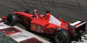 Un Ferrari de Fórmula 1 en una subasta de arte