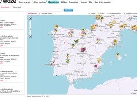 Con Waze puedes intercambiar datos de tráfico en tiempo real.