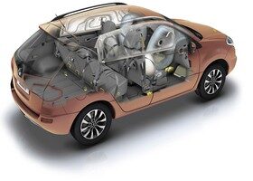 El nuevo Koleos cuenta con seis airbags de serie.
