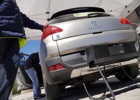 Peugeot 3008 Hybrid4 Rally Ecolóxico de Galicia, prueba de emisiones, Rubén Fidalgo