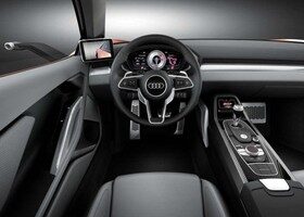 El interior del Audi Nanuk Quattro Concept mezcla lo último en tecnología con un elegante minimalismo.