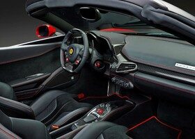 El interior del Ferrari Sergio es también totalmente personalizable.