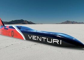 El Venturi VBB-3 es el coche eléctrico más potente y rápido del mundo.