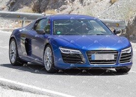 Fotos espía de la mula del Audi R8 de hidrógeno.