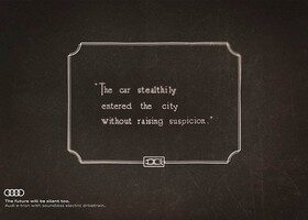 Campaña publicitaria cine mudo Audi.