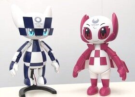 Uno de los Robots Toyota para los Juegos Olímpicos de Tokio 2020 es la mascota Miraitowa.