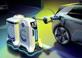 Un robot para cargar los coches eléctricos: la solución de VW para los parkings