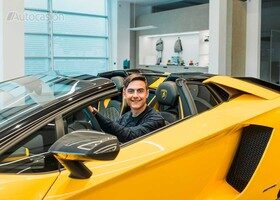 Paulo Dybala y su Lamborghini