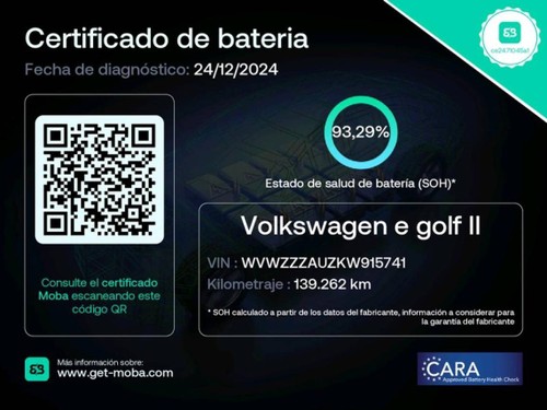 Volkswagen Golf ePower 110 kW (136CV) e-Golf