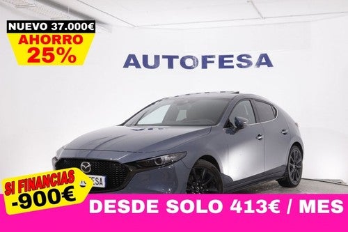 MAZDA Mazda3 3 2.0 E-SKYACTIV-X HYBRID EXCLUSIVLINE AUTO 186CV 5P # GARANTIA FAB 03/2026,IVA DEDUCIBLE,TECHO ELE,CUERO