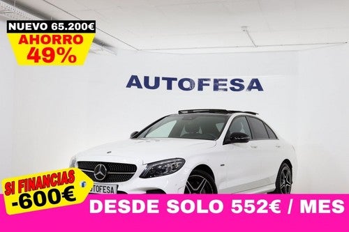 MERCEDES-BENZ Clase C DE Hibrido Enchufable AMG Line Premium Pack 306cv Auto 4P # IVA DEDUCIBLE, NAVY, TECHO ELECTRICO PANORAMICO, FAROS MULTIBEAM LED