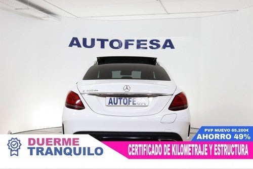 MERCEDES CLASE C DE Hibrido Enchufable AMG Line Premium Pack 306cv Auto 4P # IVA DEDUCIBLE, NAVY, TECHO ELECTRICO PANORAMICO, FAROS MULTIBEAM LED