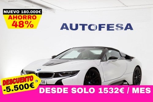 BMW i8 Roadster HÃ­brido Enchufable 367cv Auto 2P # CUERO, NAVY, FAROS LED