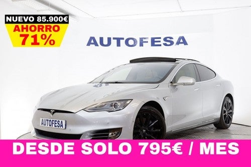 TESLA Model S Electrico 85 Kwh 367cv Auto 5P # NAVY, CUERO, TECHO ELECTRICO PANORAMICO, FAROS LED