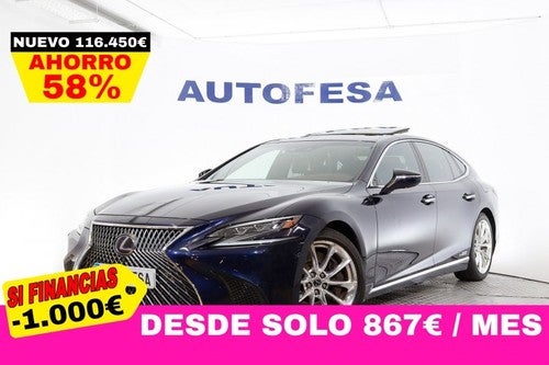 LEXUS LS 3.5 Luxury Art Wood 359cv Auto 5P # IVA DEDUCIBLE, NAVY, TECHO ELECTRICO, FAROS LED, CAMARA 360