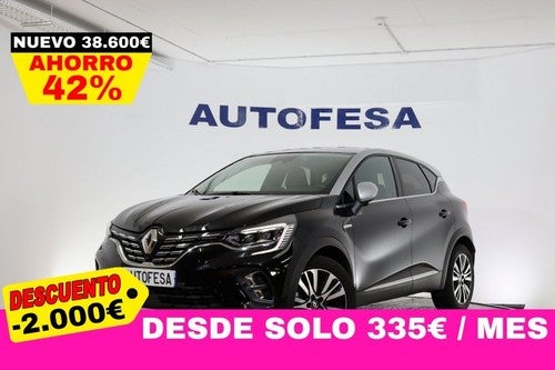 RENAULT Captur HYBRID INITIALE PARIS AUTO 160CV 5P # IVA DEDUCIBLE,NAVY,CUERO,FAROS LED