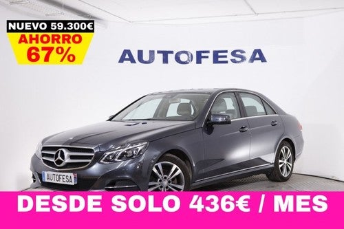 MERCEDES-BENZ Clase E 2.0 AVANTGARDE AUTO 184cv 4P #NAVY, CUERO