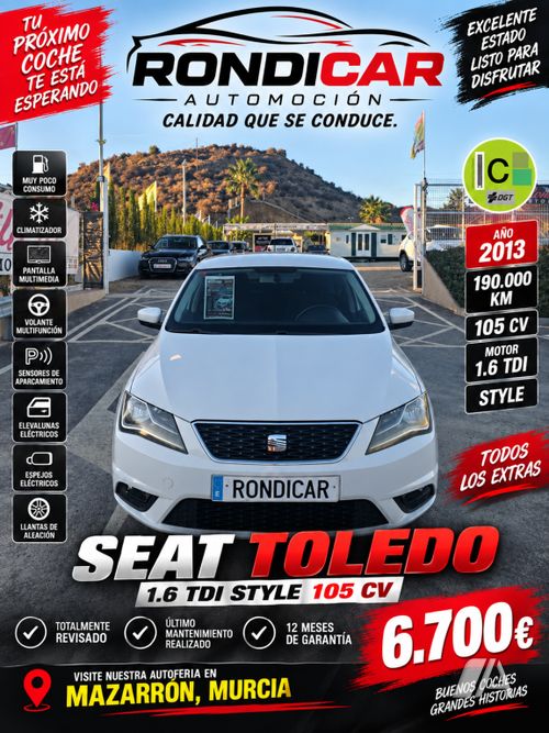 SEAT Toledo 1.6 TDi CR Style DSG 2013, foto 1