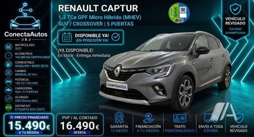 Renault Captur Zen TCe GPF Micro Híbrido (2021) 2021, foto 1