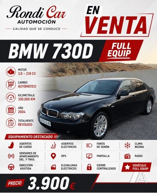 BMW Serie 7 730 d Aut 2004, foto 1