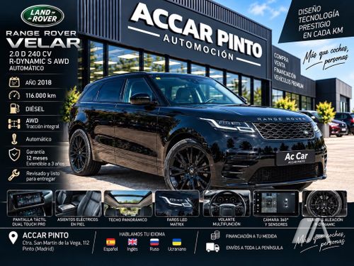 Land Rover Range Rover Velar 2.0 D R-Dynamic S 4WD Aut. 2018