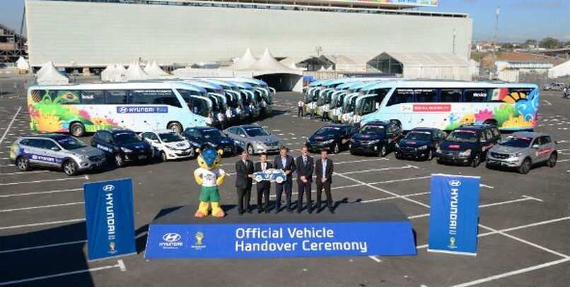 Hyundai y Kia entregan los coches del Mundial de Fútbol de Brasil