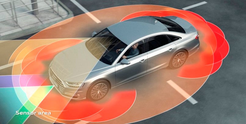 Cómo funciona el asistente AI de atascos en el nuevo Audi A8