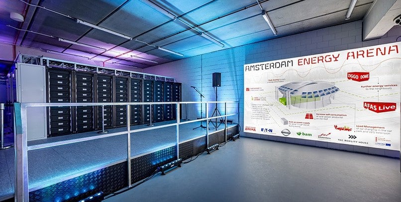 Las baterías usadas del Nissan Leaf iluminan el estadio del Ajax (en España no se podría hacer)