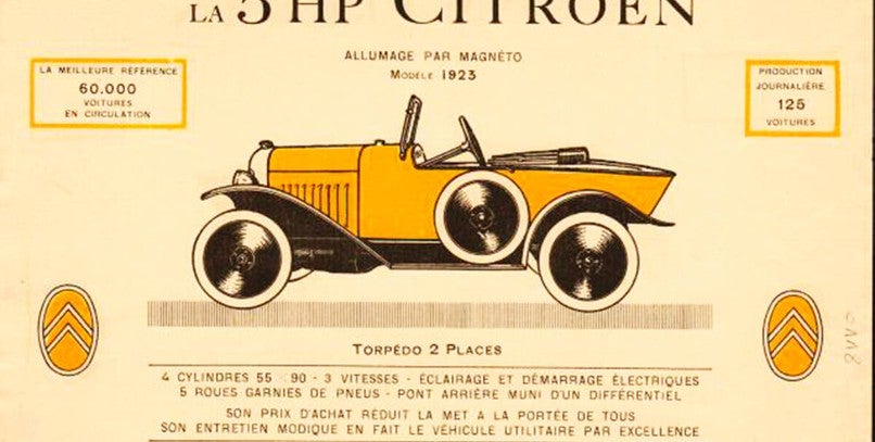 Citroën 5 CV, el primer coche que pensó en las mujeres