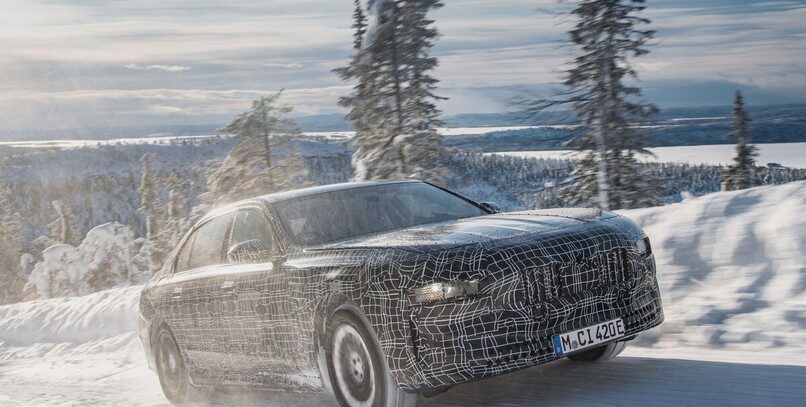 El futuro BMW i7 se pone a punto en el gélido Artico