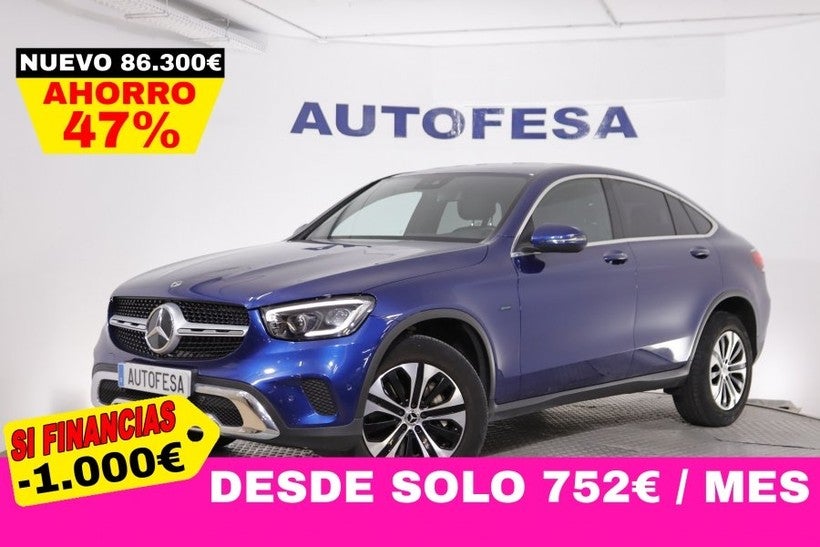 MERCEDES-BENZ Clase GLC COUPE 300DE 4MATIC AUTO 305cv 5P # IVA DEDUCIBLE, NAVY, CUERO