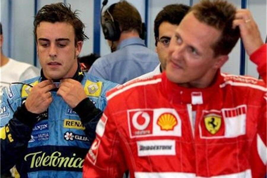 Schumacher cruza los dedos para vencer a Alonso en Monza