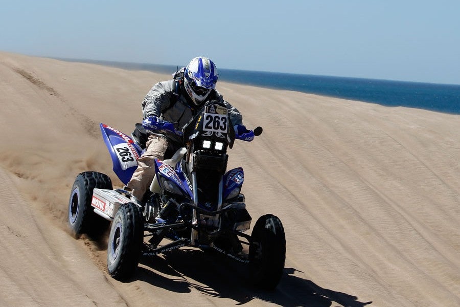 Entre los quads, Sergio la Fuente fue el más rápido de la jornada inicial. Foto: Dakar.com